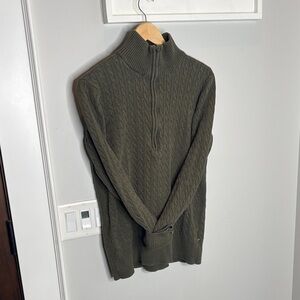Polo by Ralph Lauren Olive Green Cable Knit Sweater